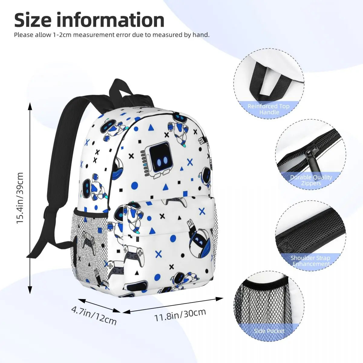 Astrobot and Friends School Bag