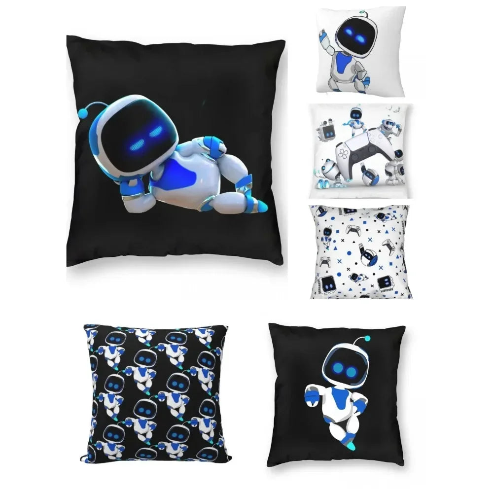 Astrobot Square Pillowcase – Dream of Interstellar Adventures