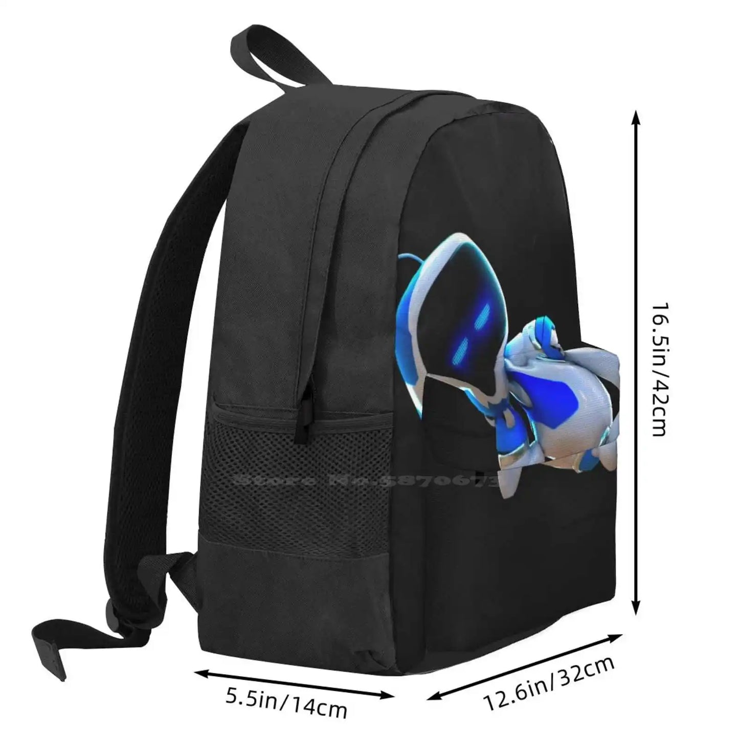 Astrobot  Black School Bag