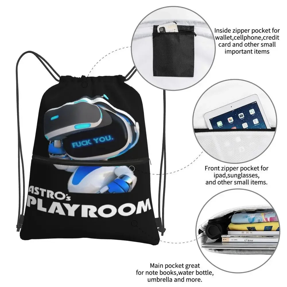 Astrobot Drawstring Bag - Astro Playroom