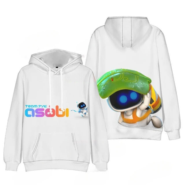 Astrobot Hoodie Men/Women - Astro Soldier White